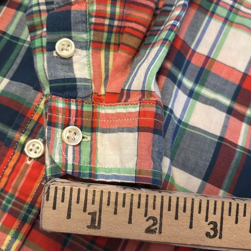 Ralph Lauren 24M Plaid Button Down preppy plaid 24 month Ralph Lauren Yellow